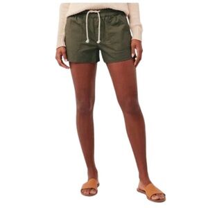 Pact Woven Twill Drawstring Short women’s size small army green